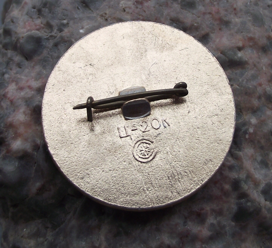 Vintage Apollo Sojuz Soyuz Joint CCCP NASA Mission Spacecraft Pin Badge
