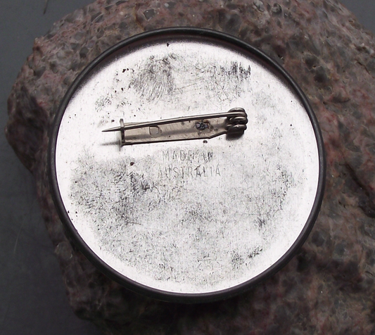 Vintage Stop Nuclear Madness Atomic Bomb Peace Movement Dove Pin Badge