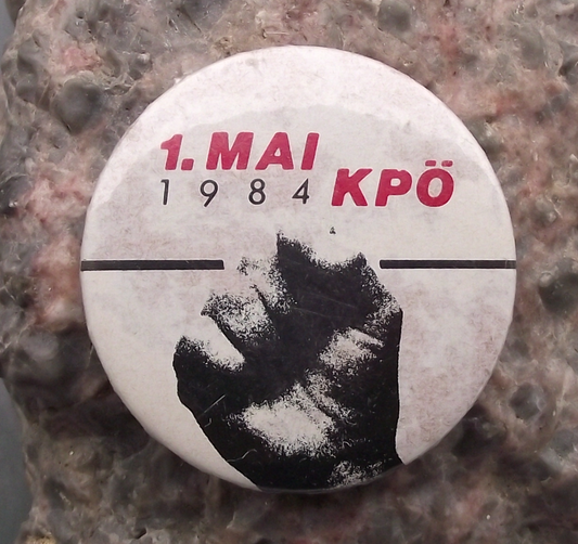 1984 KPO Communist Party Austria May Day 1st First Mai Pin Badge