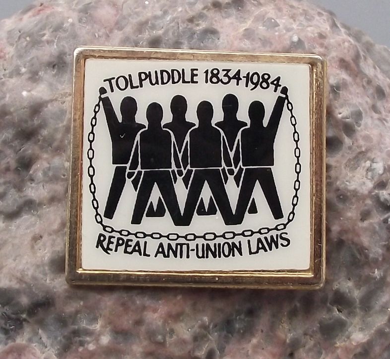 1984 Tolpuddle Martyrs Trade Union 150th Anniversary Pin Badge
