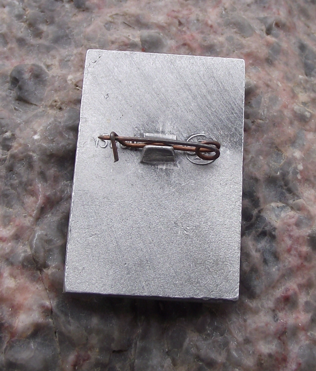 Vintage Fedot Sychkov Russian Cross Eyed Peasant Painter Artist  Pin Badge