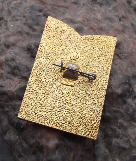 1980 Moscow Summer Olympic Games Kremlin Athletics Relay Pin Badge