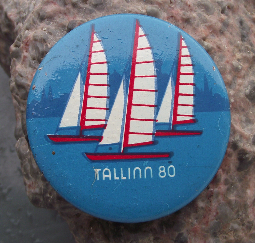 1980 Moscow Olympic Games Tallinn Estonia Sailing Yachting Pin Badge 5