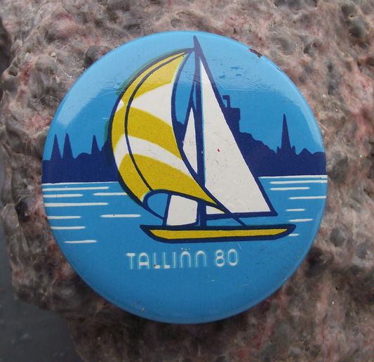 1980 Moscow Olympic Games Tallinn Estonia Sailing Yachting Pin Badge 4