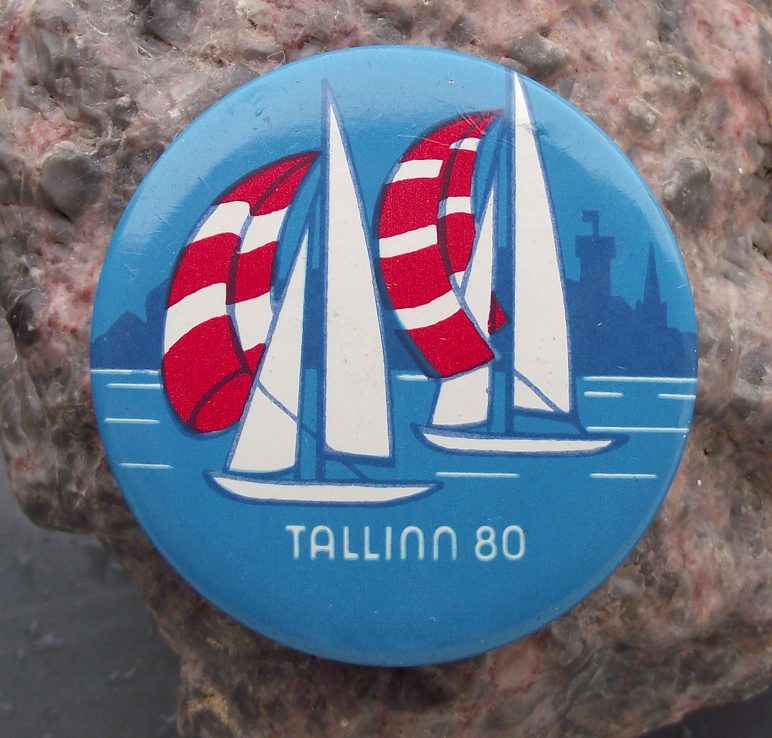 1980 Moscow Olympic Games Tallinn Estonia Sailing Yachting Pin Badge 3