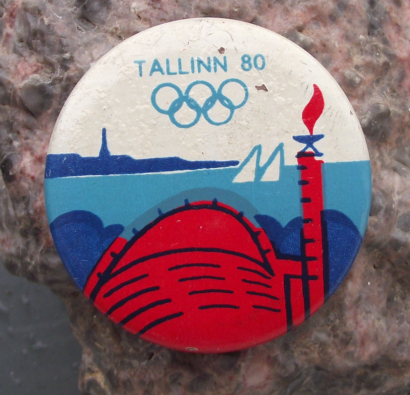 1980 Moscow Olympic Games Tallinn Estonia Sailing Yachting Pin Badge 7