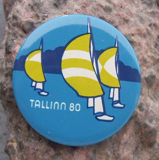1980 Moscow Olympic Games Tallinn Estonia Sailing Yachting Pin Badge 8