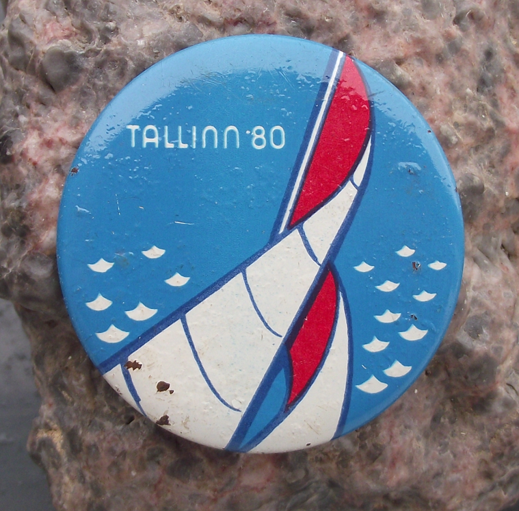 1980 Moscow Olympic Games Tallinn Estonia Sailing Yachting Pin Badge 2
