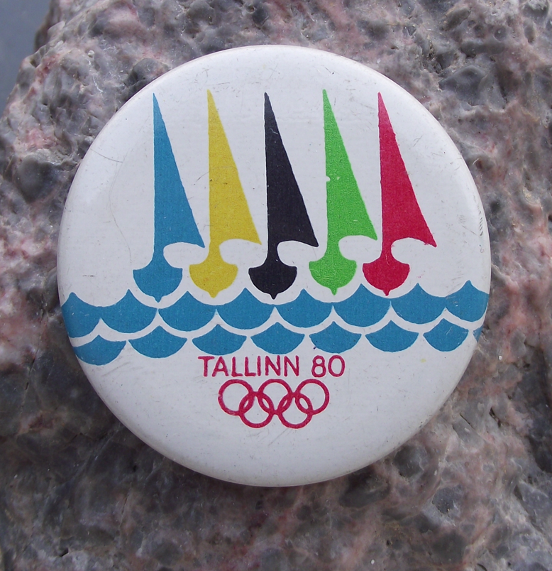 1980 Moscow Olympic Games Tallinn Estonia Sailing Yachting Pin Badge 9