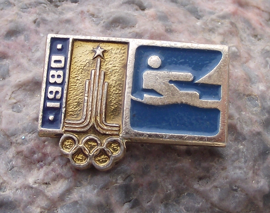 1980 Moscow Olympic Games Yachting Sailing Event Pin Badge