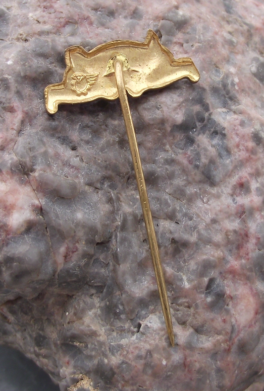 1956 Antique Czechoslovakia SLUT ROH Exhibition Trade Union Pin Badge