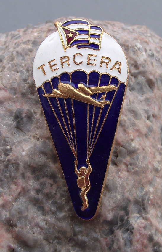 Vintage Reservist Army FAR Parachutist Parachute Uniform 3rd Award Badge