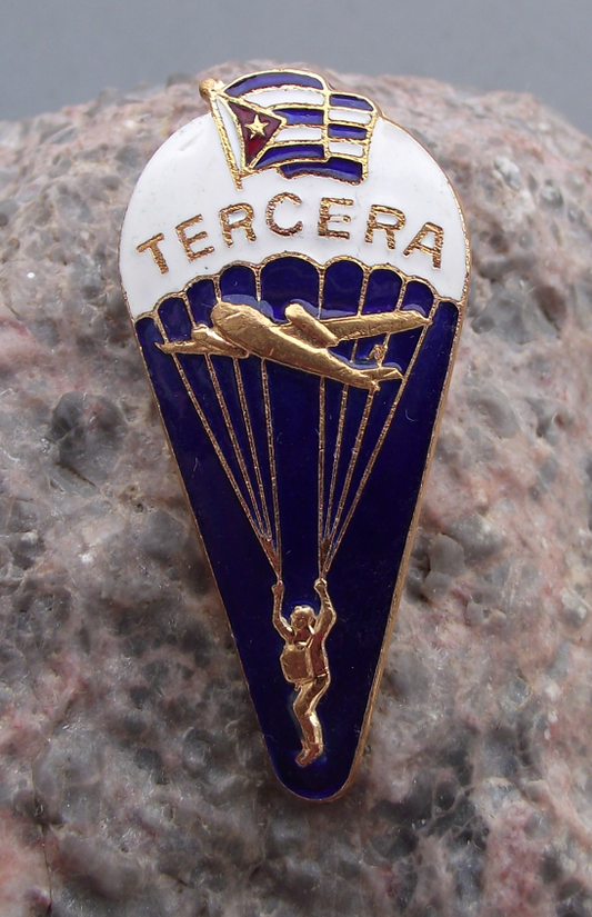 Vintage Reservist Army FAR Parachutist Parachute Uniform 3rd Award Badge