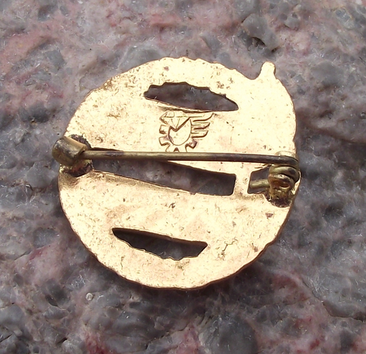 1958 Czechoslovakia SLUT ROH Exhibition Trade Union Pin Badge