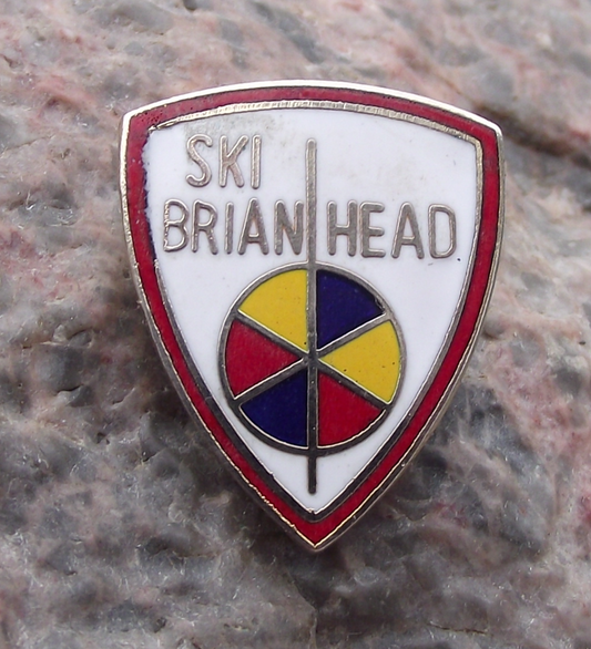 Ski Brian Head Ski Resort Utah USA Skiing Pin Badge