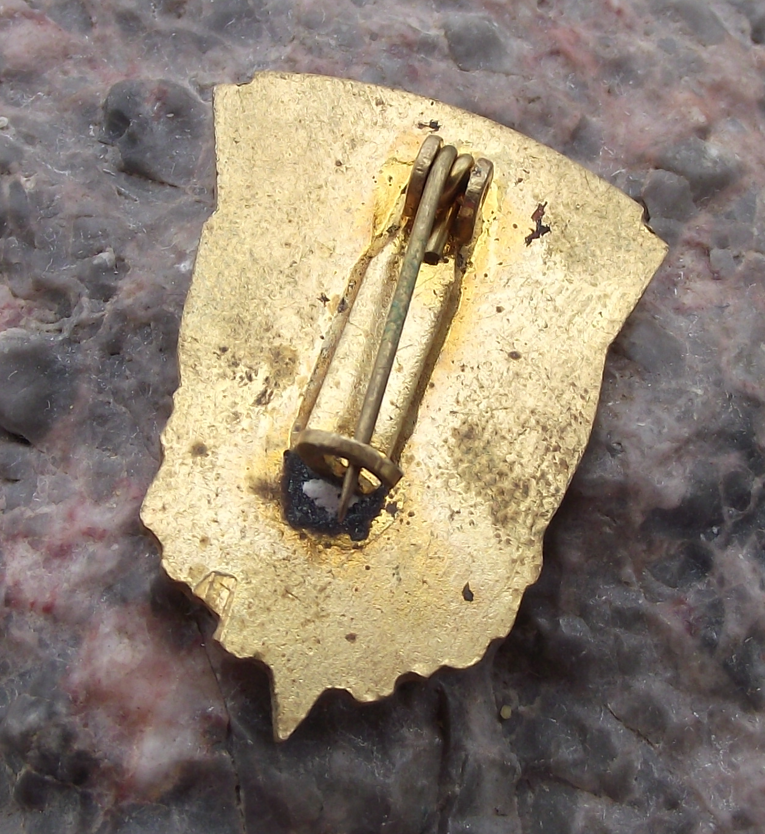Vintage Czechoslovakia Moravian Oil Mines CND MHD Worker Award Pin Badge