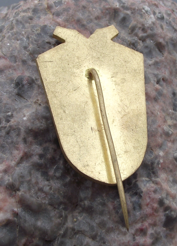 Vintage Czechoslovakia Army CSLA Hat Cap Insignia Enamelled Lion Star Pin Badge