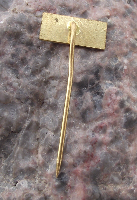 Vintage Army Military Construction Czechoslovakis Trade Union ROH Pin Badge