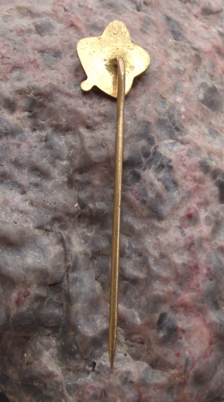 Vintage Uranium Mines of Pribram Atom Atomic Symbol Electron Nucleus Pin Badge