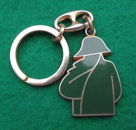 Vintage Courvoisier Cognac France Brandy Bottle Napoleon Keyring Key Chain