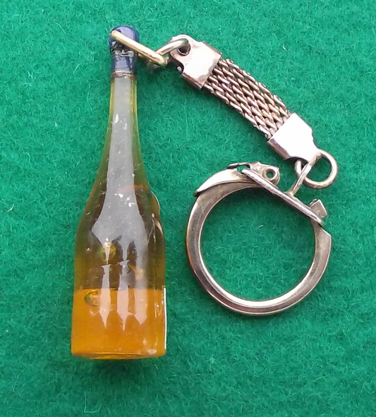 Vintage Cognac Marnier VSOP Brandy Bottle Keyring Key Chain
