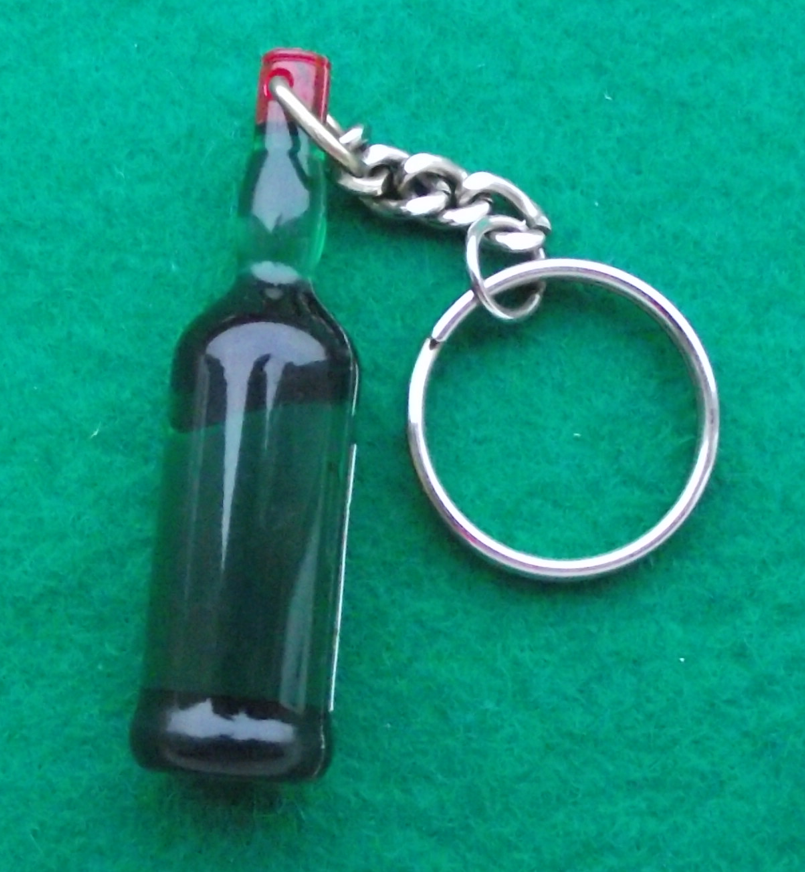 Vintage J&B Rare Scotch Whisky J B Bottle Justerini and Brooks Keyring Key Chain
