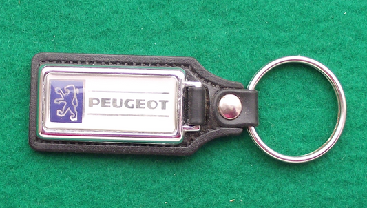Vintage Peugeot Lion Symbol Logo Car Company Fydek Mistek Keychain Key Ring