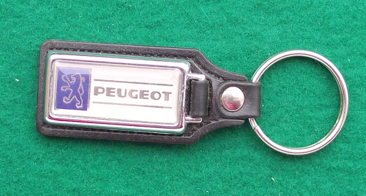 Vintage Peugeot Lion Symbol Logo Car Company Fydek Mistek Keychain Key Ring