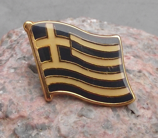 Large Official Flag of Greece Pin Badge