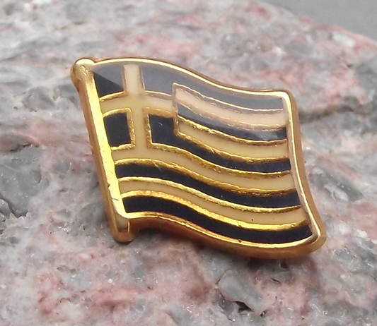 Official Grecian National Flag Greece Pin Badge