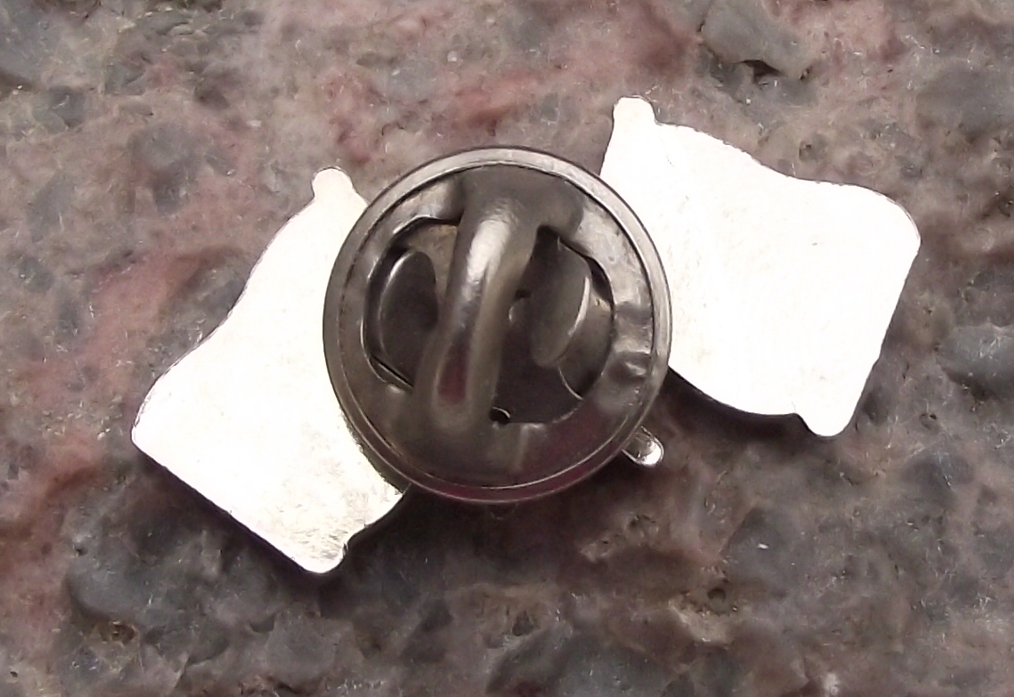 Gibraltar and Union Jack UK British Flags Crossed Pin Badge