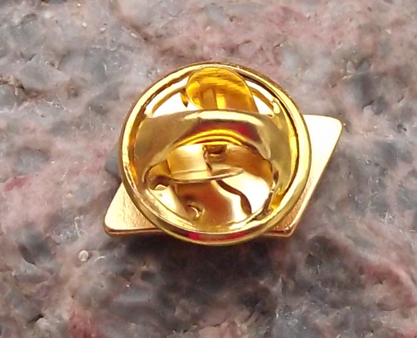 Small Tunisia National Flag Red Crescent Moon Star Clasp Pin Badge