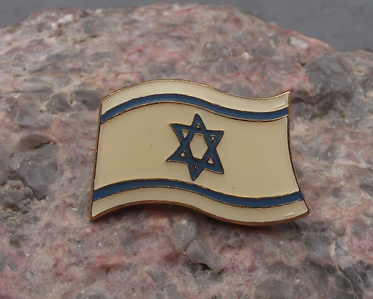 Official National Flag of Israel Israeli Star of David Pin Badge