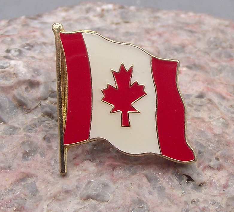 Official National Flag of Canada Canadian Maple Leaf Pin Badge