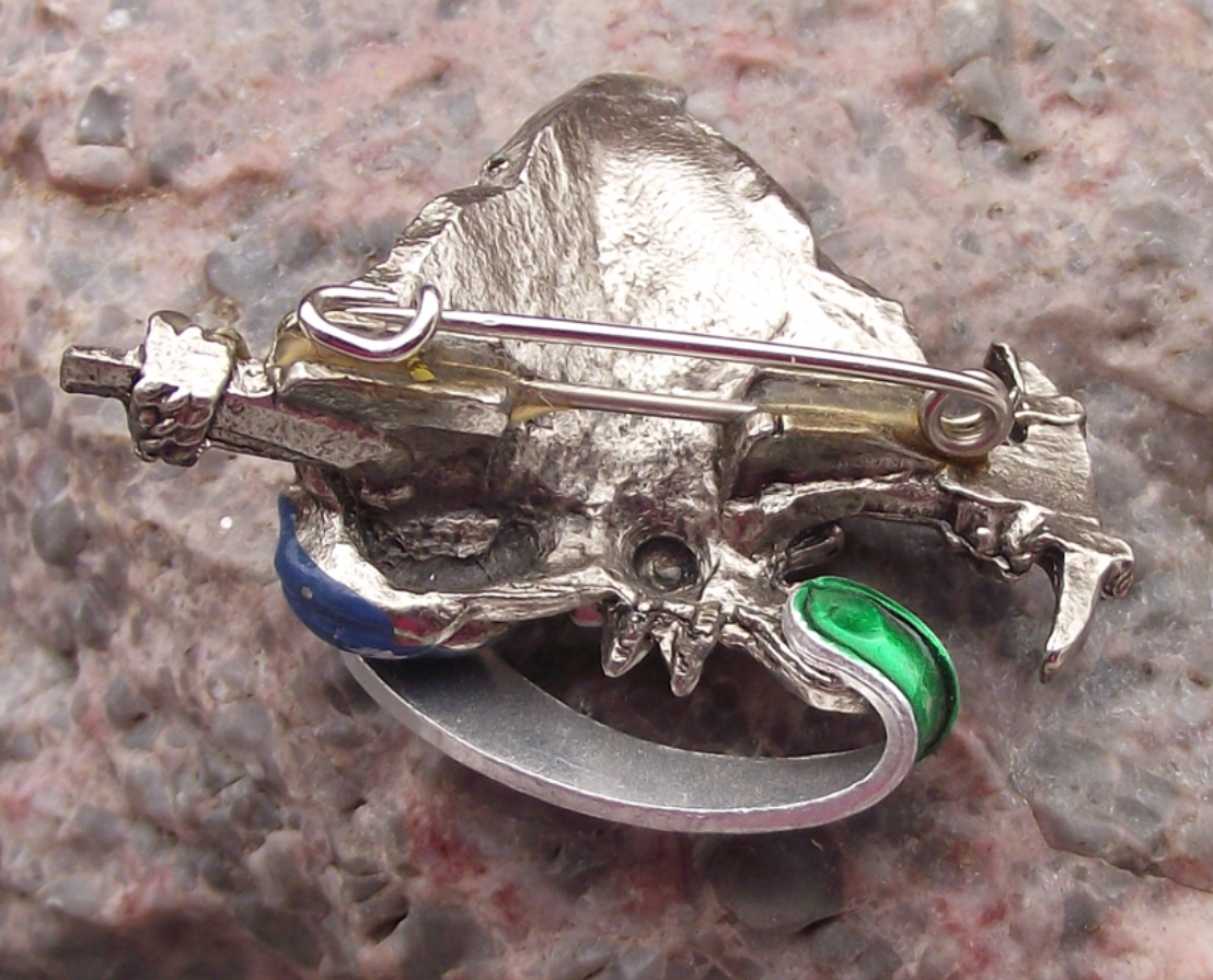 Vintage Austria Kitzsteinhorn 3204m Mountain Axe Peak Edelweiss Pin Badge