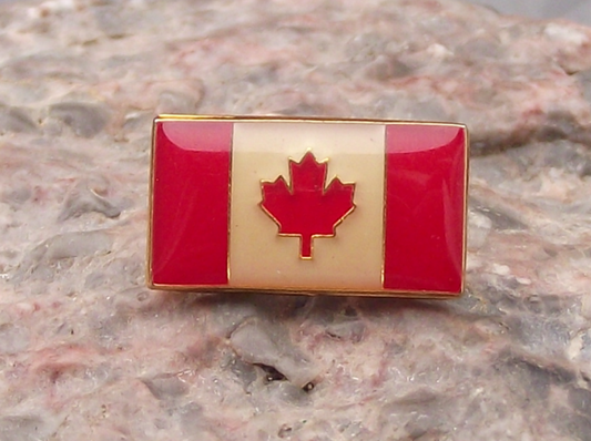 Small Official National Flag of Canada Canadian Maple Leaf Pin Badge