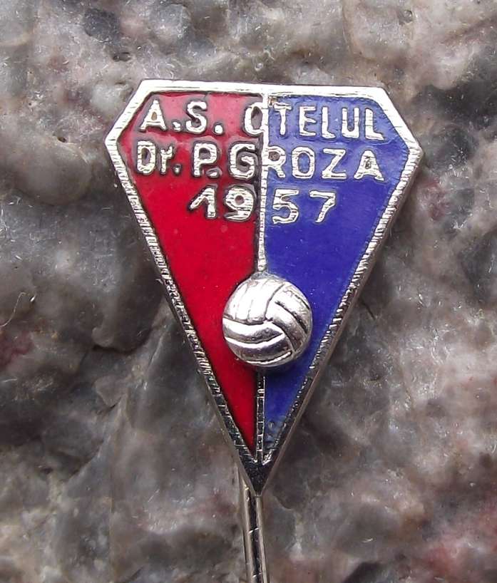 Vintage Association Sportive Oțelul Football Club Romania Soccer Pin Badge