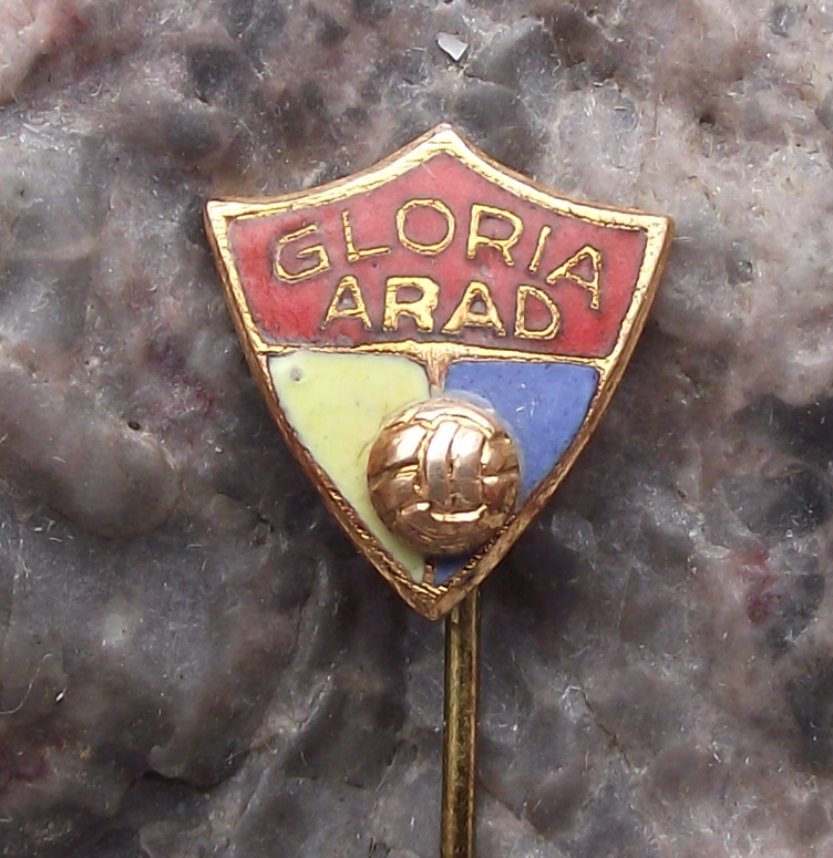 Vintage CSM Club Sportiv Arad Football Club Romania Soccer Pin Badge