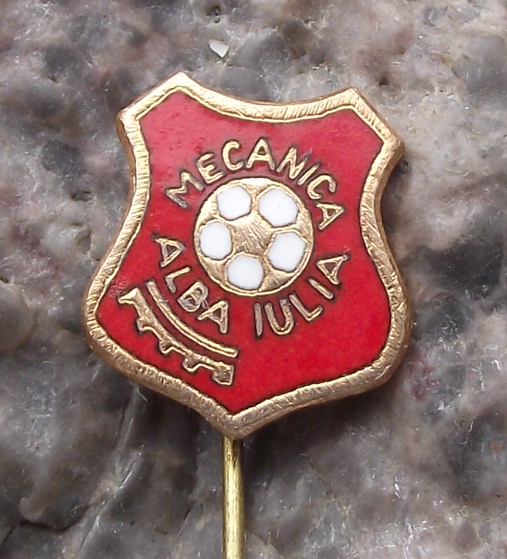 Vintage Mecanica Alba Iulia Football Club Romania Soccer Pin Badge