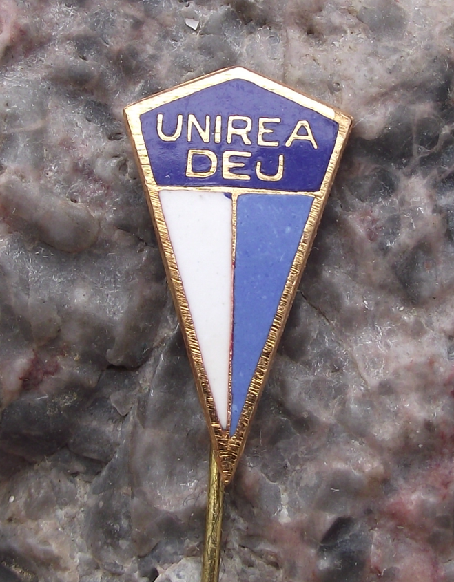 Vintage FC Unirea Dej Football Club Romania Soccer Pin Badge