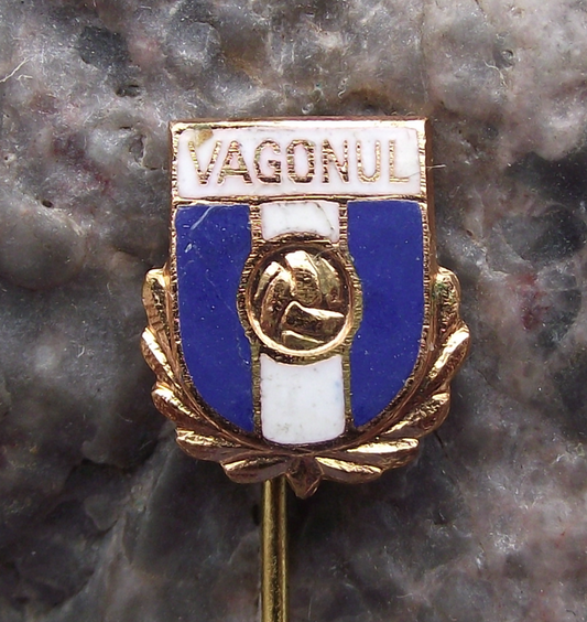 Vintage Vagonul Arad Football Club Romania Soccer Pin Badge