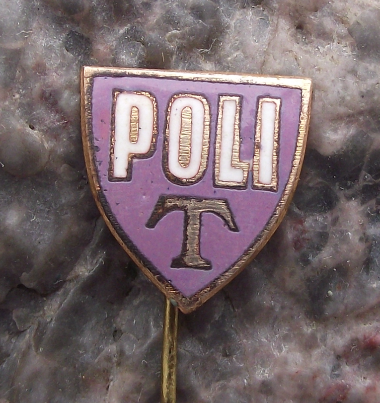 Vintage Poli Timișoara Football Club Romania Soccer Pin Badge