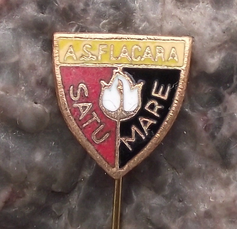 Vintage A.S. Flacăra Satu Mare Football Club Romania Soccer Pin Badge