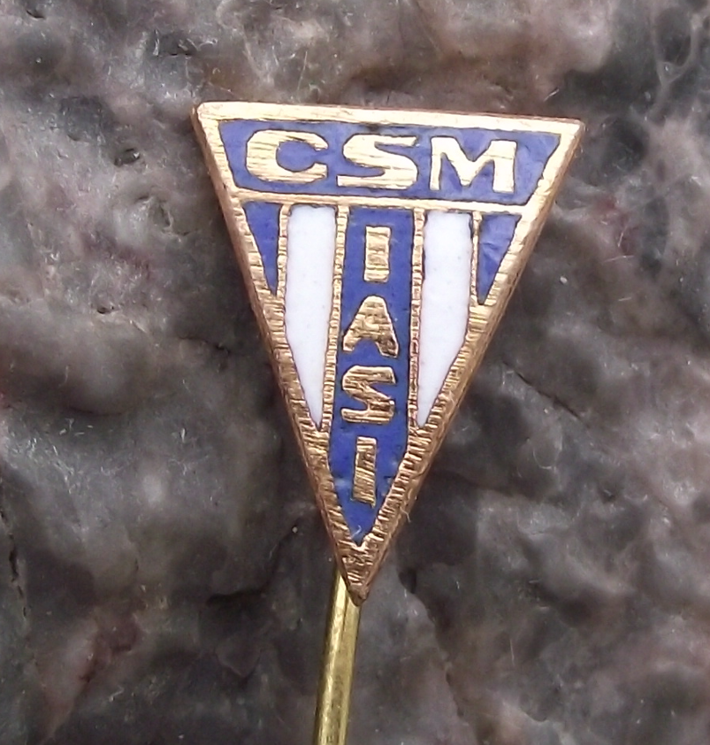 Vintage CSM Iasi Football Club Romania Soccer Pin Badge