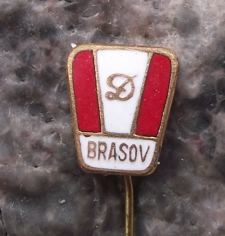 Vintage Dinamo Brasov Football Club Romania Soccer Pin Badge