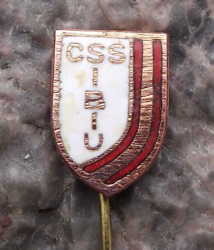 Vintage CLUB SPORTIV ȘCOLAR SIBIU Football Club Romania Soccer Pin Badge