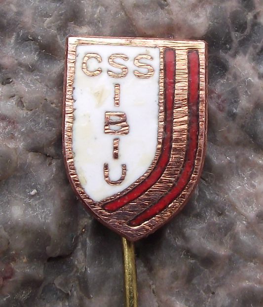 Vintage CLUB SPORTIV ȘCOLAR SIBIU Football Club Romania Soccer Pin Badge