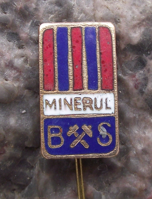 Vintage Minerul Baia Sprie Football Club Romania Soccer Pin Badge