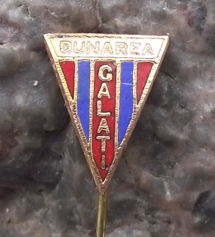 Vintage CSM Dunărea Galaţi Football Club Romania Soccer Pin Badge
