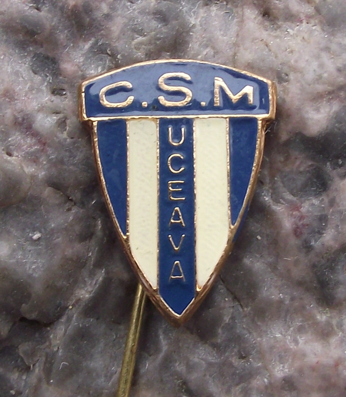 Vintage CSM Suceava Football Club Romania Soccer Pin Badge